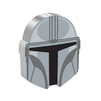 A picture of a 1 oz Silver Coin - The Mandalorian™ Helmets - Din Djarin™ (2023)